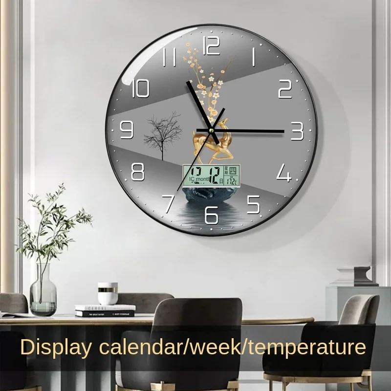 Luxury Lifestyle Living - Horloge Wandklok Woonkamer met Kalender Thuis