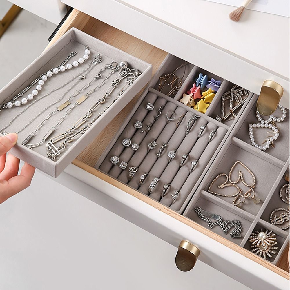 Ladedoos Stapelbaar Fluwelen S - Velvet Jewelry Box recensie en prijs
