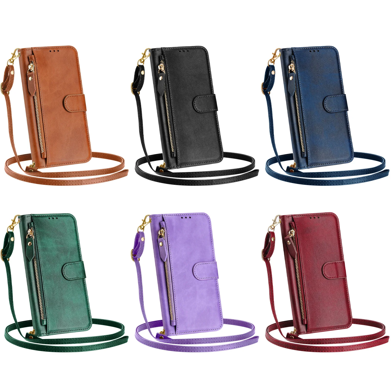 Leren portemonnee hoesje voor  - Leather Card Wallet recensie en prijs