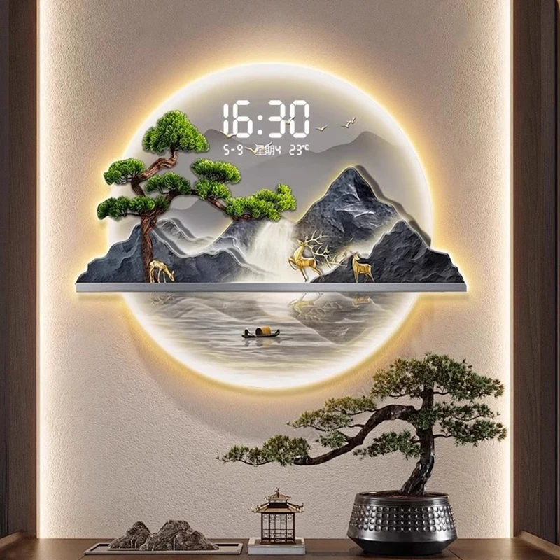 Chinese stijl design wandklokk - Luxury Lifestyle Living recensie en prijs