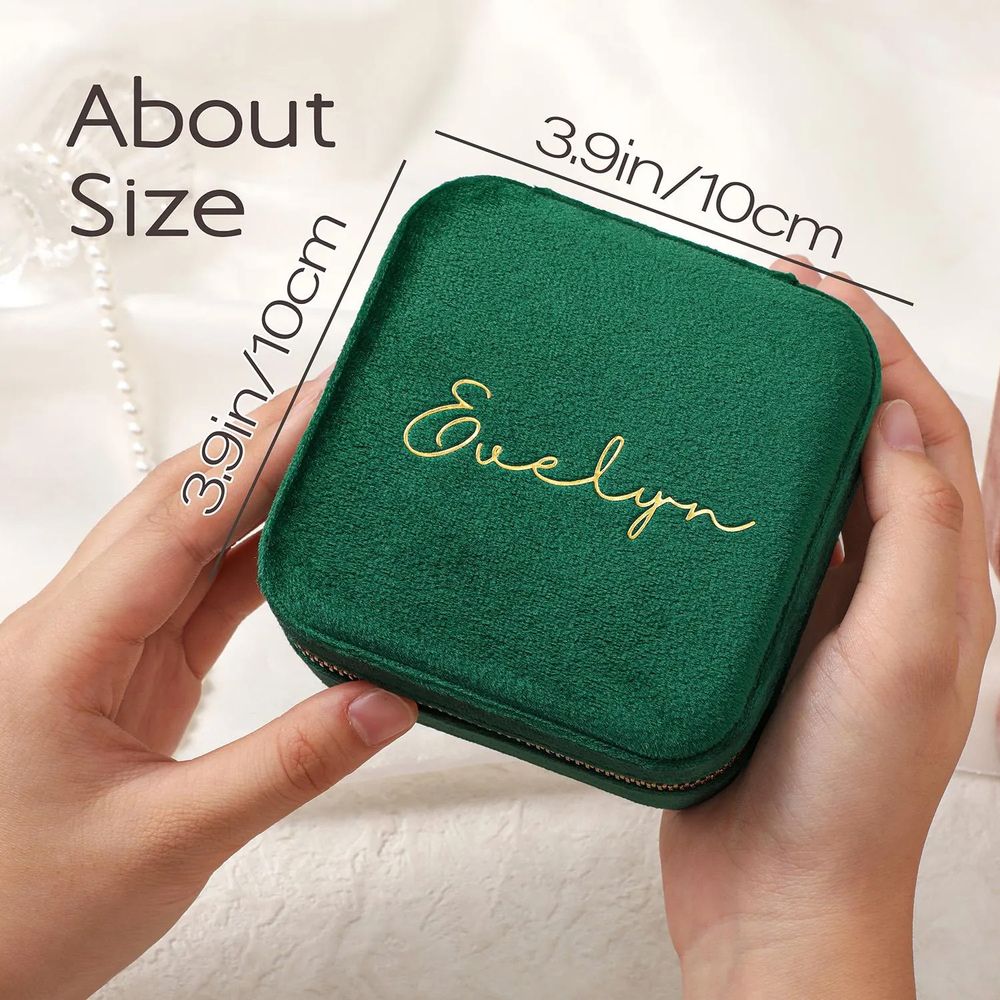 Gepersonaliseerde sieradendoos - Velvet Jewelry Box recensie en prijs