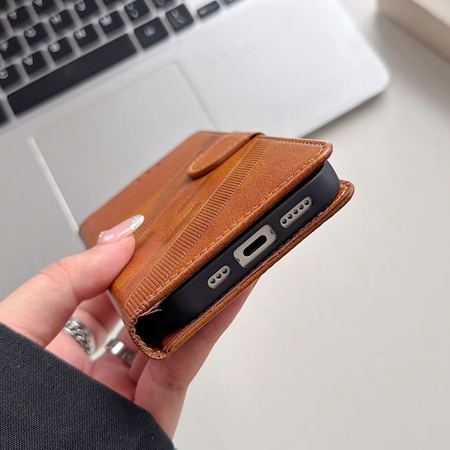 Flip Wallet PU Leder Telefoonh - Leather Card Wallet recensie en prijs