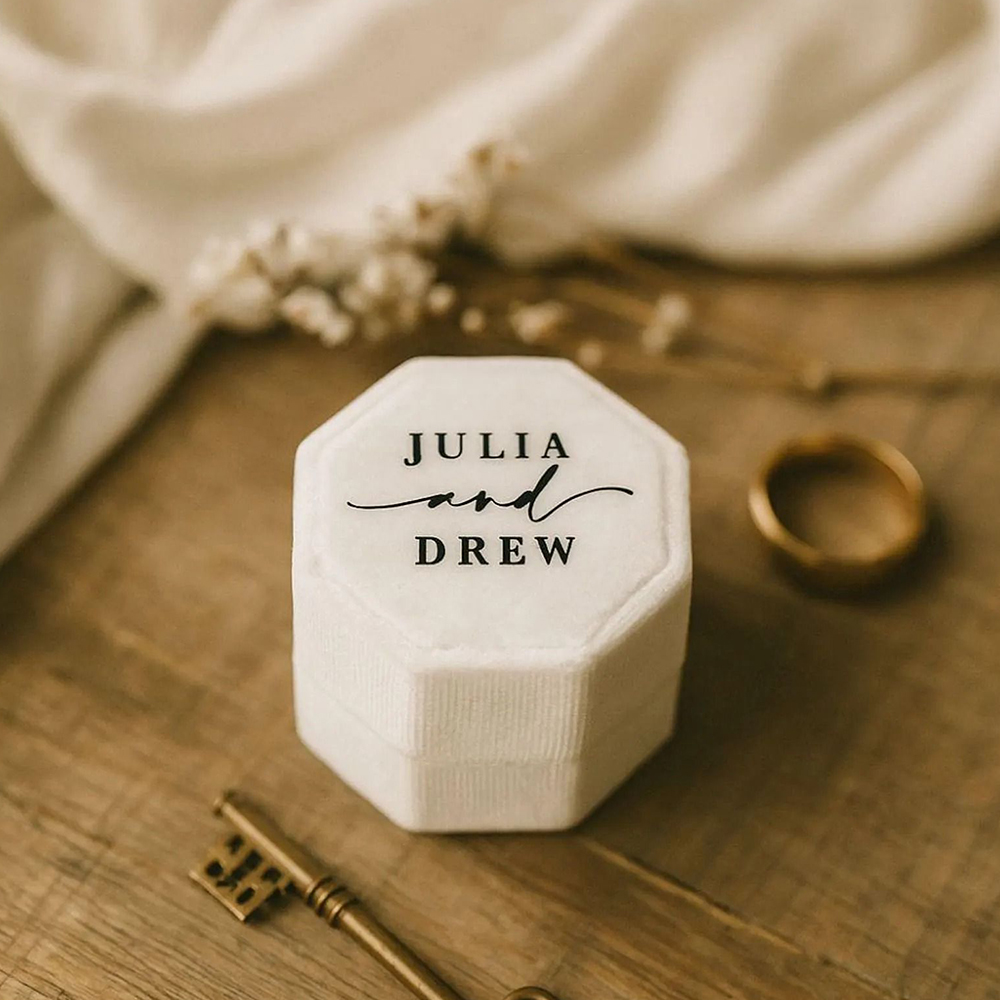 Gepersonaliseerde fluwelen tro - Velvet Jewelry Box recensie en prijs