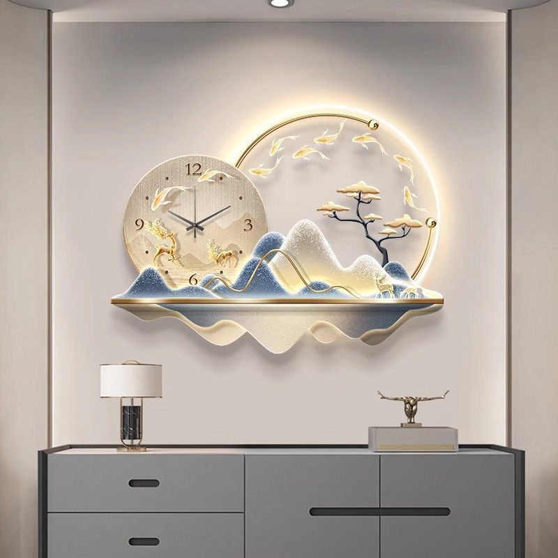 Kunstmuurschildering Led-klok  - Luxury Lifestyle Living recensie en prijs