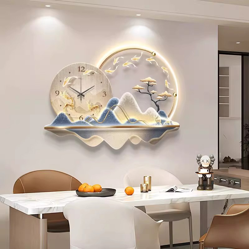 Kunstmuurschildering Led-klok  - Luxury Lifestyle Living recensie en prijs