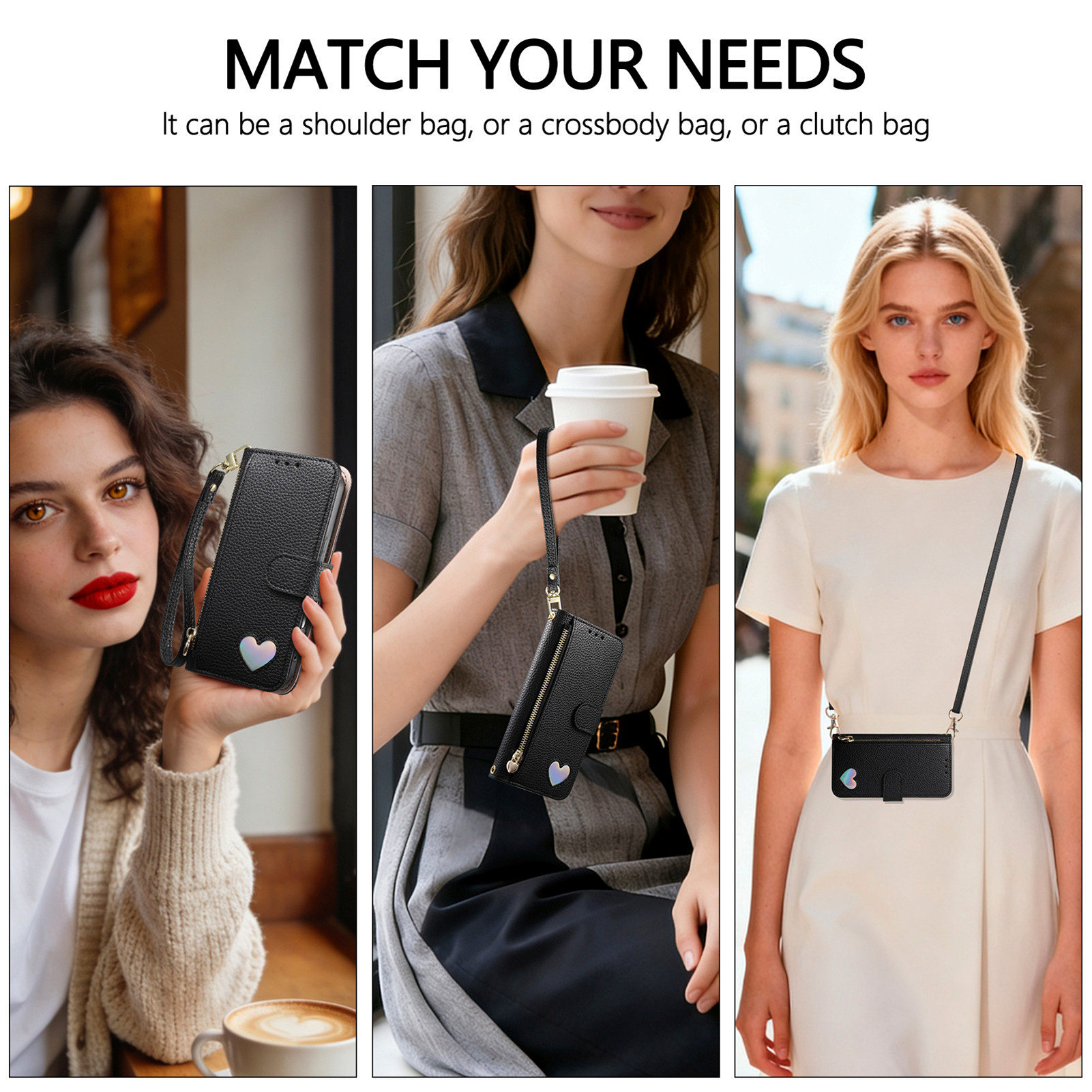 PU Leder Rits Crossbody Polsba - Leather Card Wallet recensie en prijs