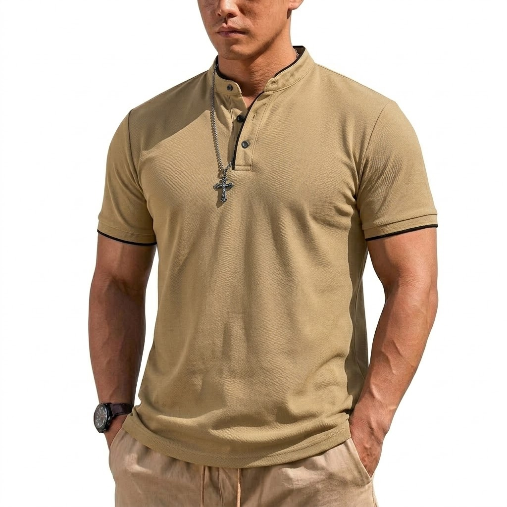 Zomer Henley-shirt met korte m - Luxury Lifestyle Men recensie en prijs